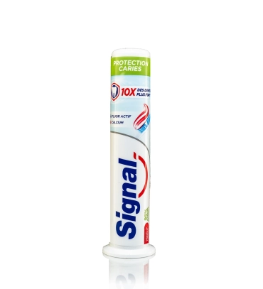 خمیر دندان پمپی ضد پوسیدگی برند سیگنال مدل protection caries