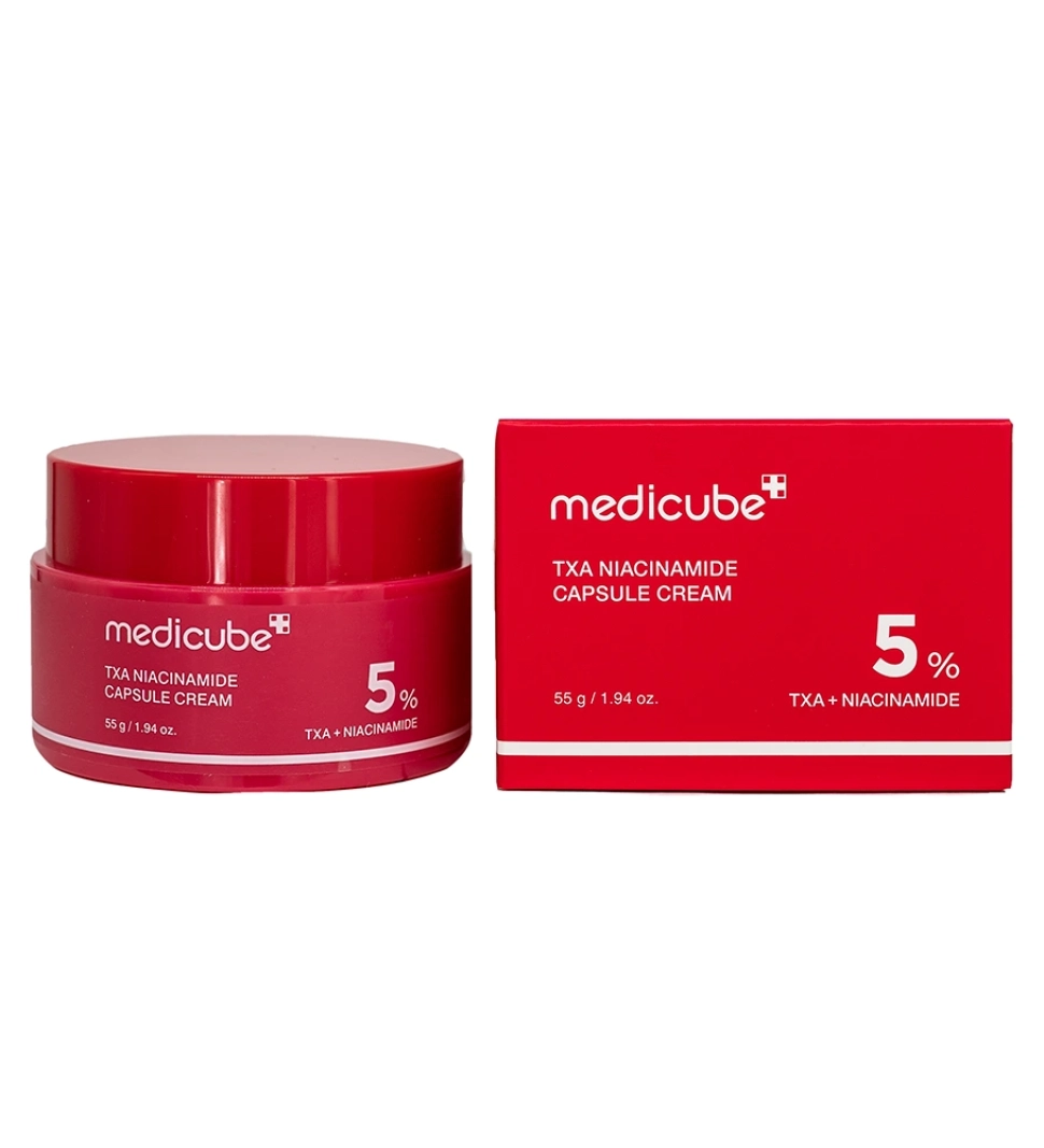 کرم کپسولی ضد لک صورت مدی کیوب حاوی نیاسینامید و TXA